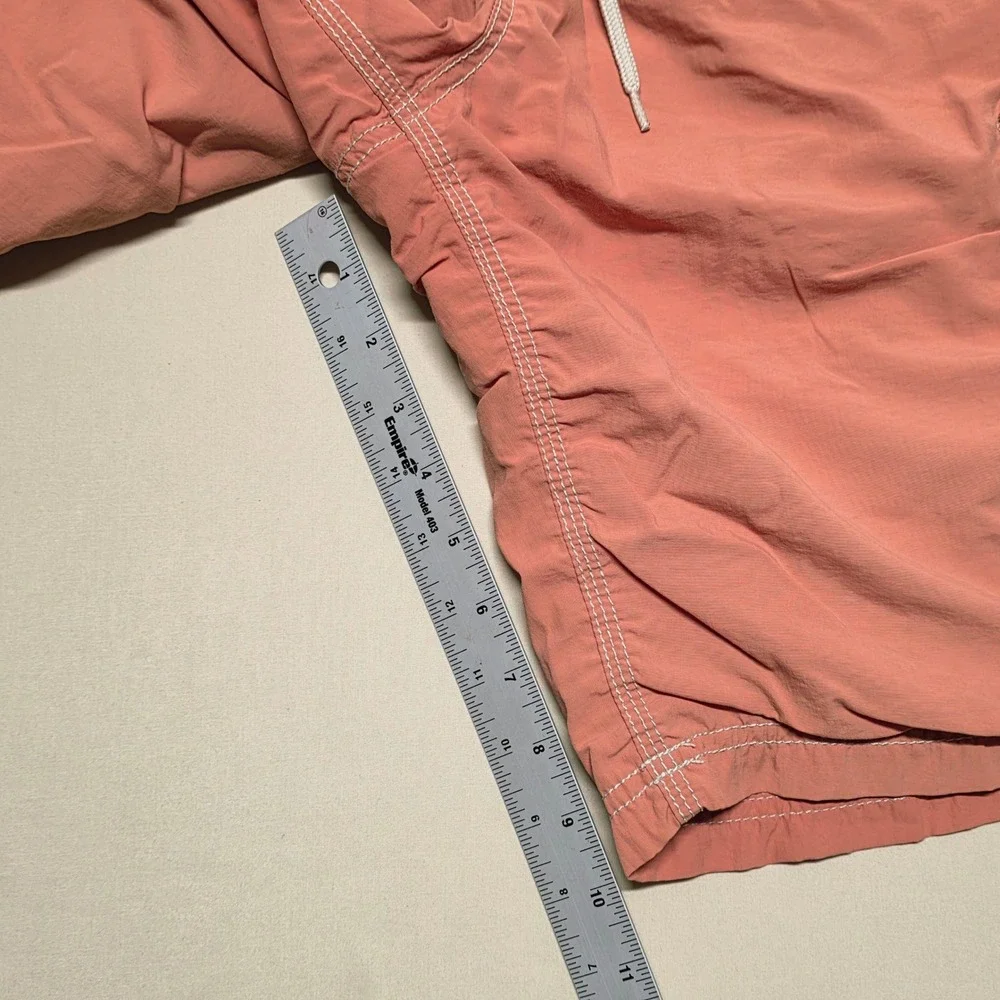 Life is Good Men Cargo Shorts Size Medium Faded Orange Mesh Lined